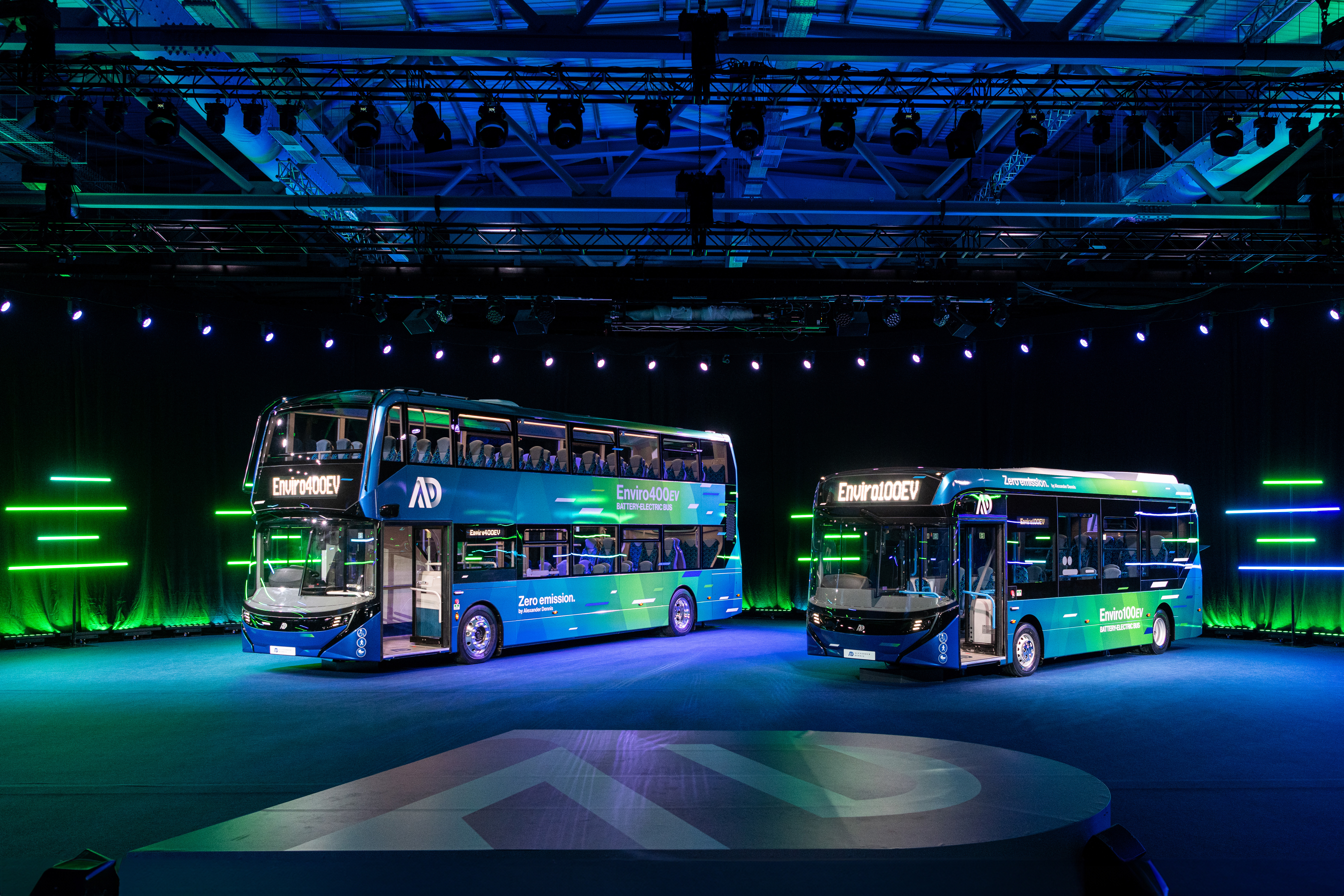 Next generation e-bus range by Alexander Dennis: Enviro100EV and 400EV  unveiled